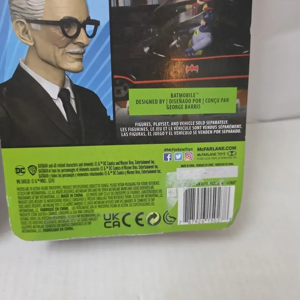 McFarlane DC Retro Batman '66 Alfred Pennyworth CHASE PLATINUM RARE And Regular